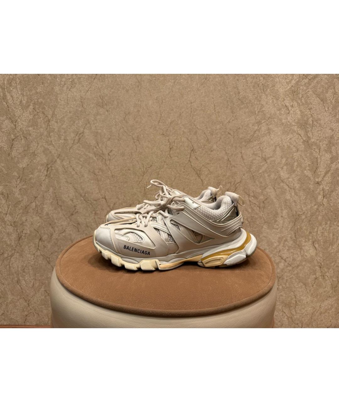 BALENCIAGA Белые резиновые низкие кроссовки / кеды, фото 8