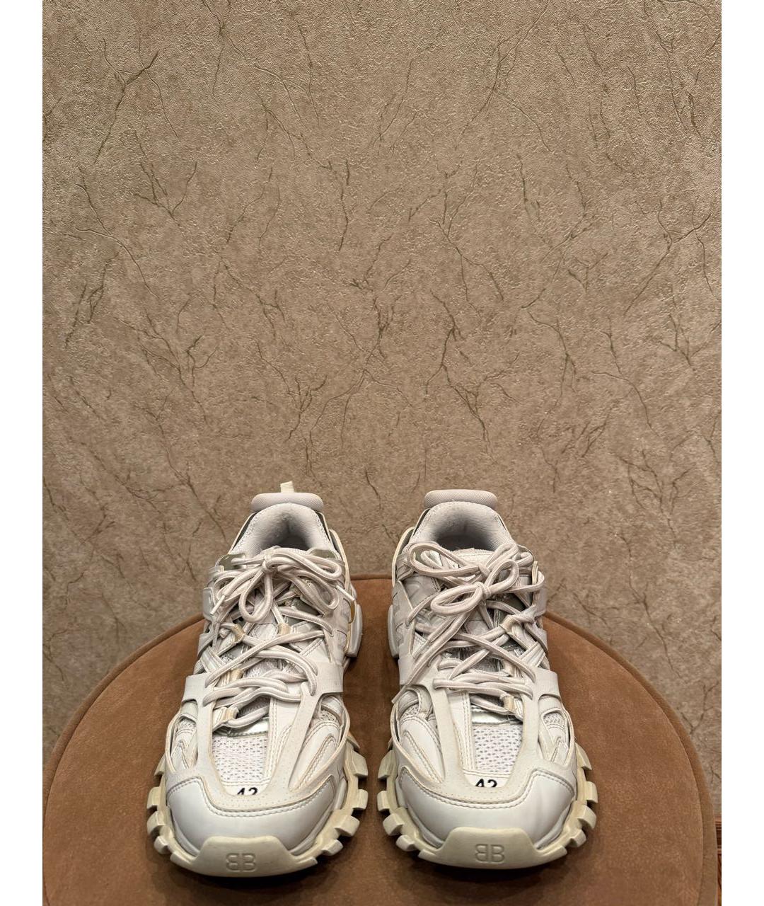 BALENCIAGA Белые резиновые низкие кроссовки / кеды, фото 2