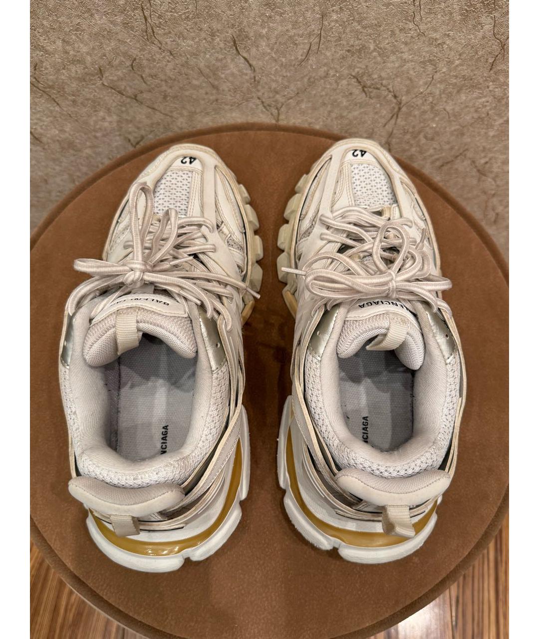 BALENCIAGA Белые резиновые низкие кроссовки / кеды, фото 3