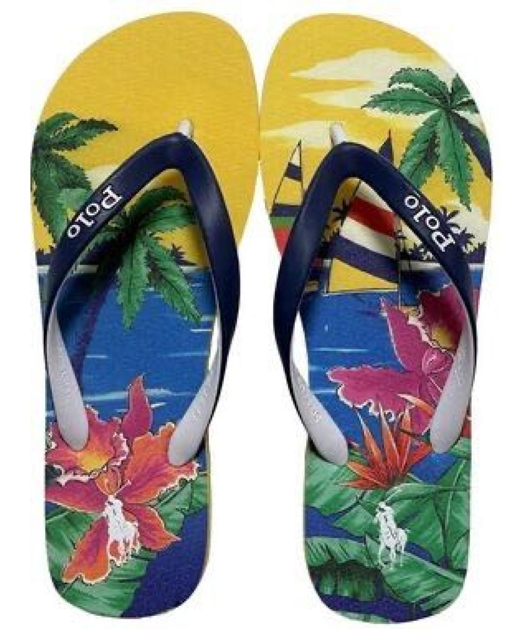 POLO RALPH LAUREN Мульти шлепанцы, фото 4