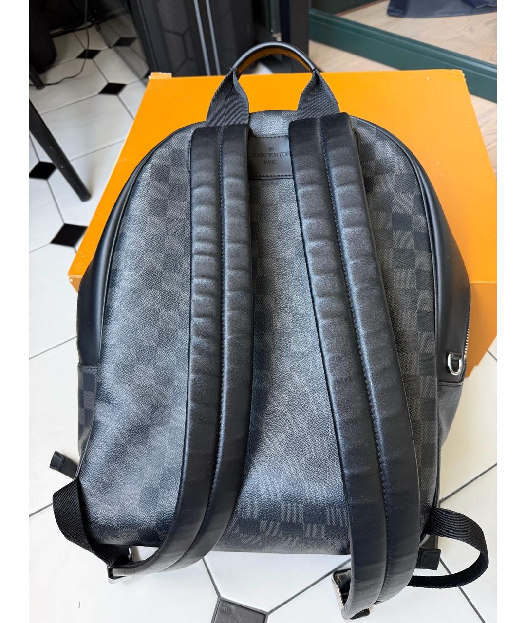 LOUIS VUITTON Антрацитовый рюкзак из канвы, фото 3