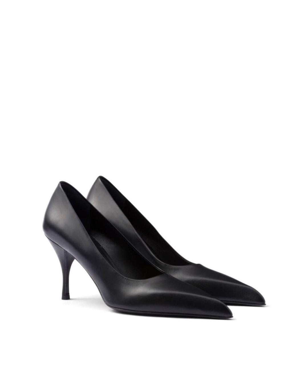 PRADA Черные кожаные туфли, фото 3
