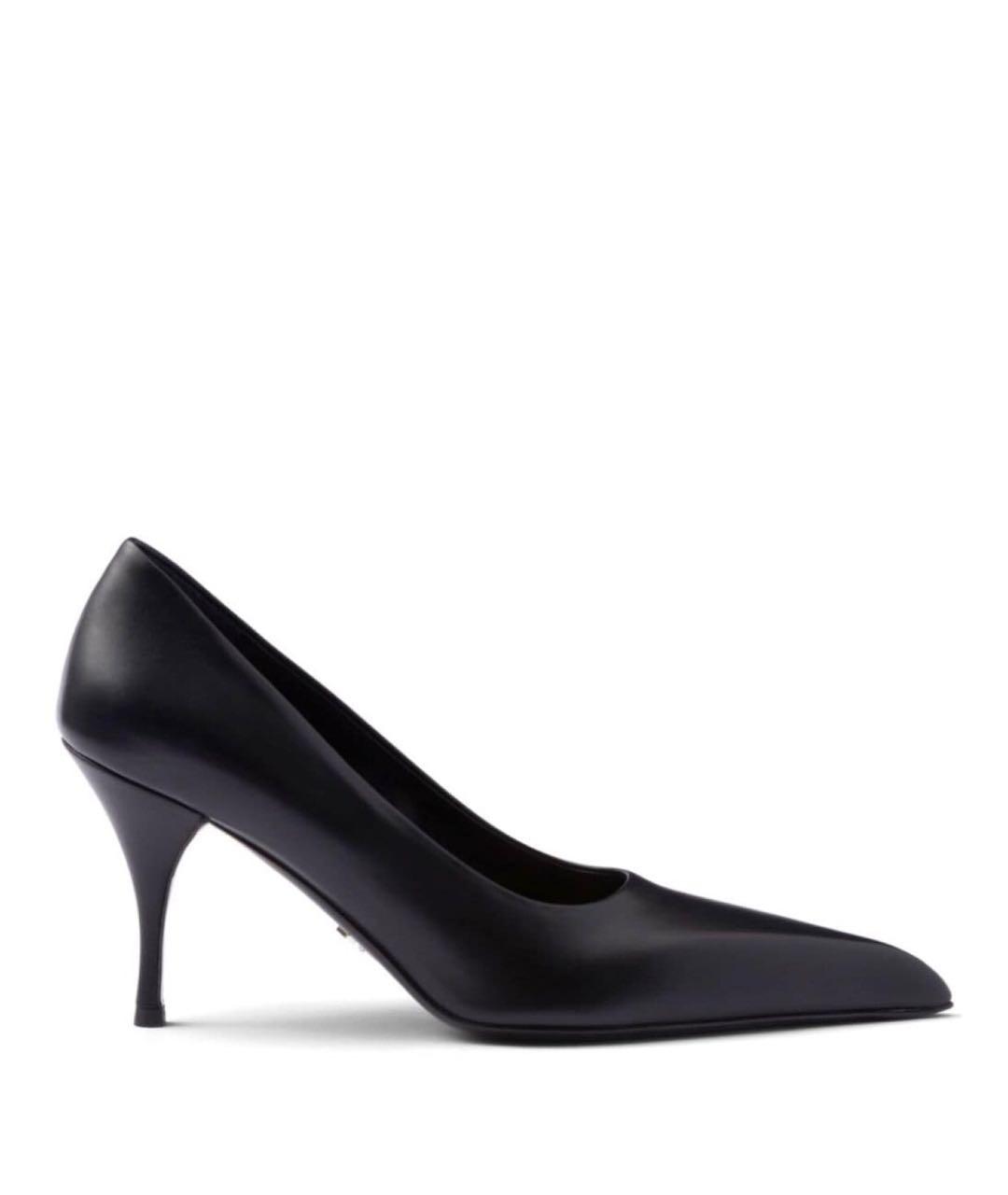 PRADA Черные кожаные туфли, фото 8