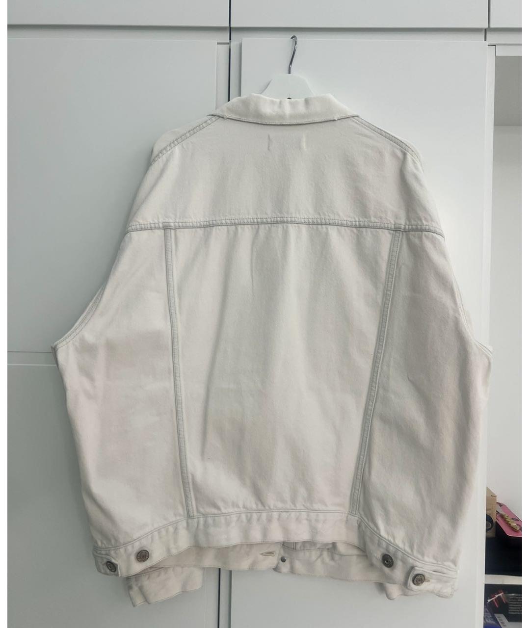 BALENCIAGA Белая хлопковая куртка, фото 2