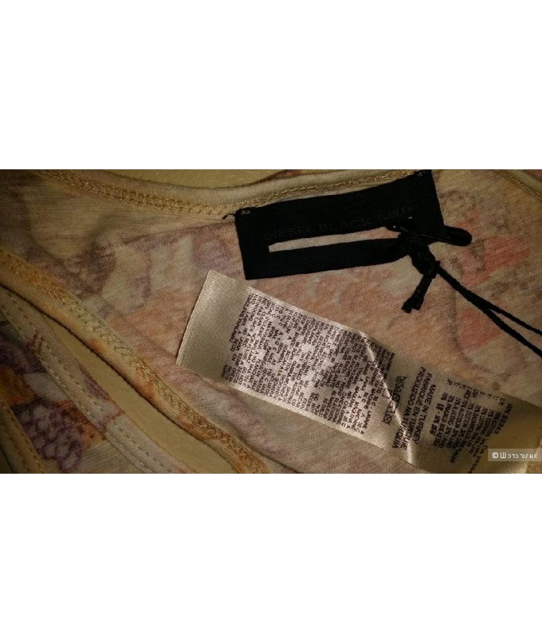 DIESEL BLACK GOLD Льняная футболка, фото 3