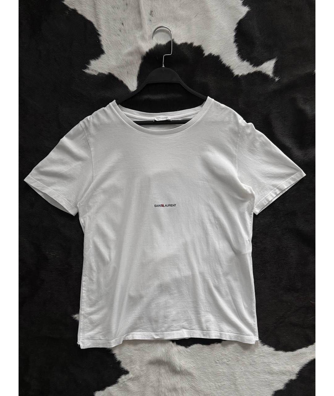 SAINT LAURENT Белая майка, фото 5