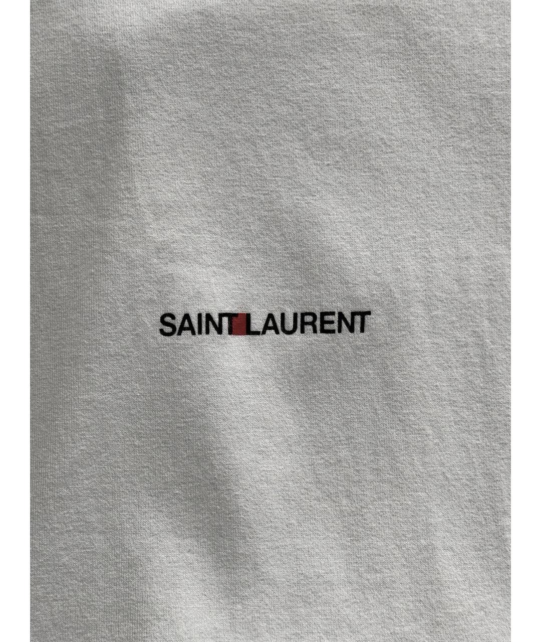 SAINT LAURENT Белая майка, фото 3