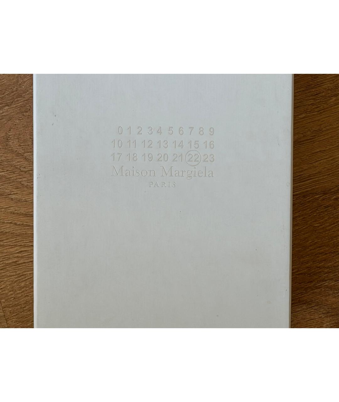 MAISON MARGIELA Черные кожаные туфли, фото 5