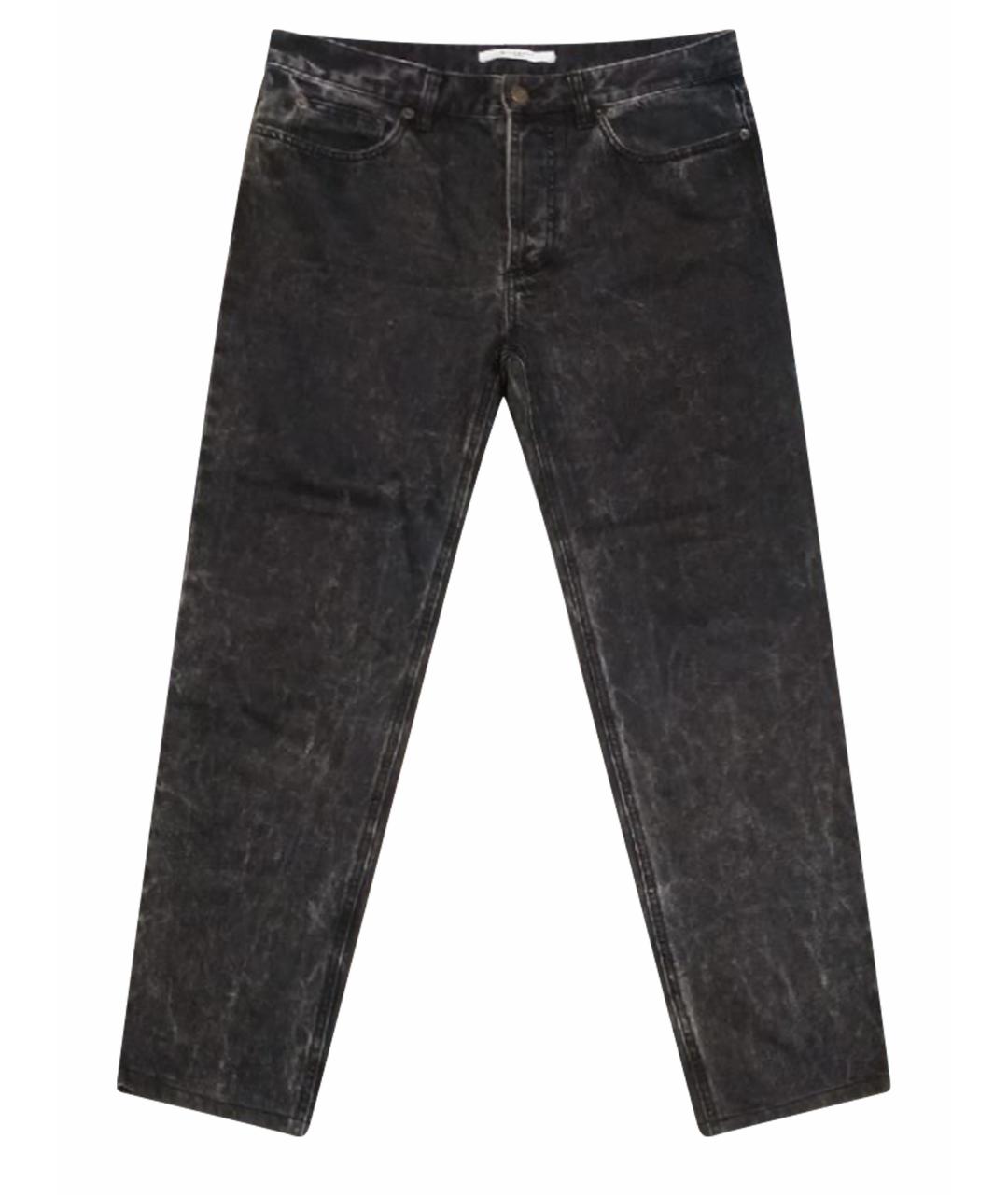 GIVENCHY Черные хлопковые прямые джинсы, фото 1