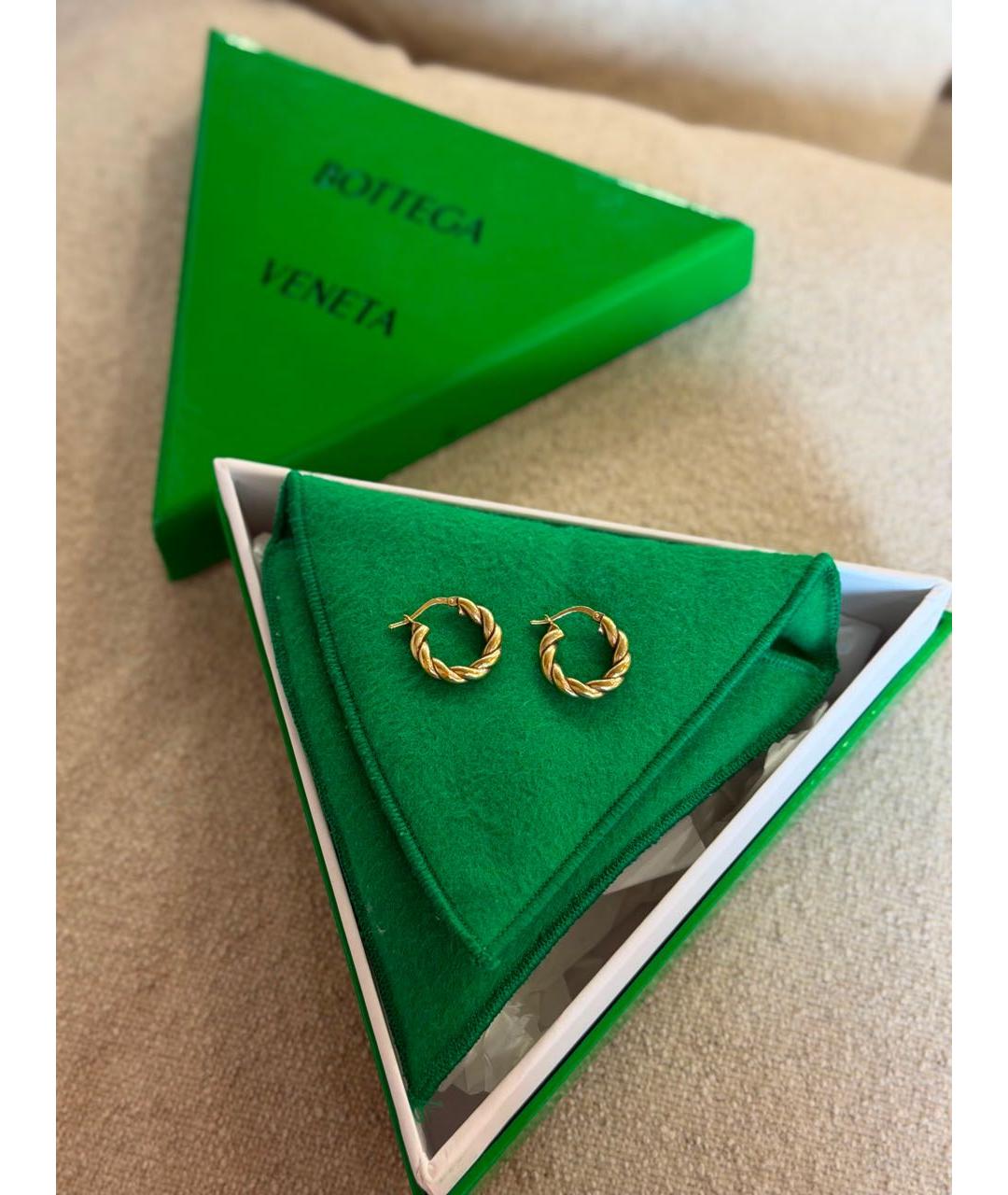 BOTTEGA VENETA Золотые серьги, фото 3
