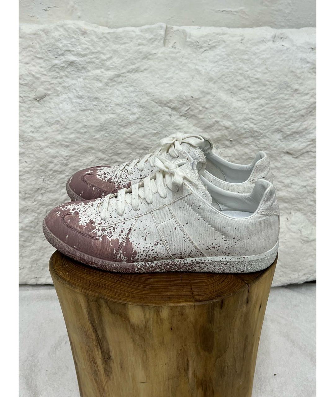 MAISON MARGIELA Белые низкие кроссовки / кеды, фото 3
