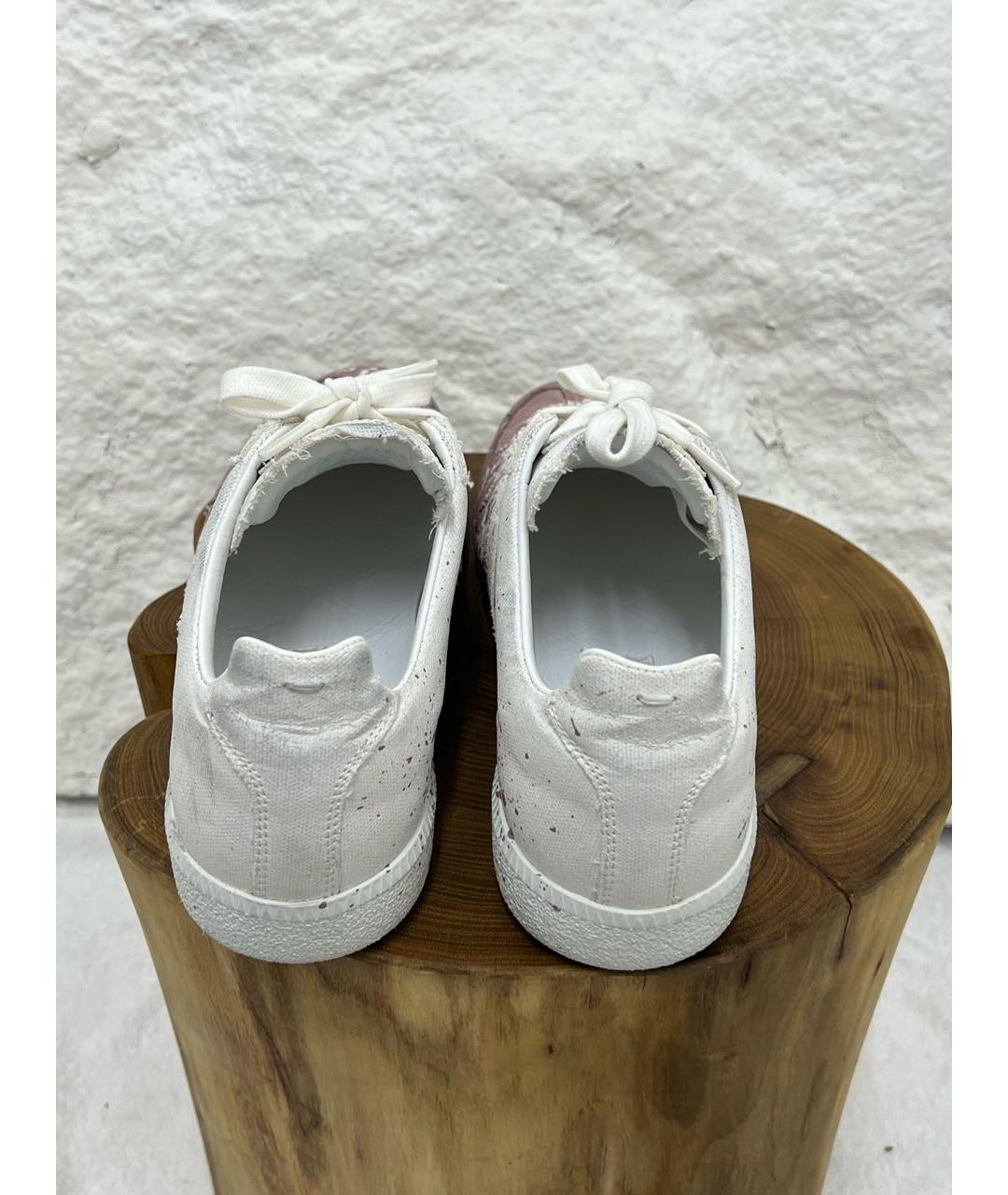 MAISON MARGIELA Белые низкие кроссовки / кеды, фото 4