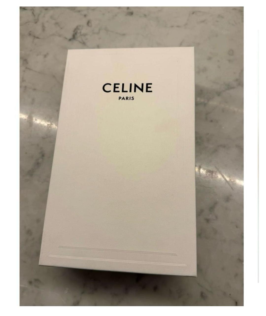 CELINE Коричневая кожаная сумка через плечо, фото 8
