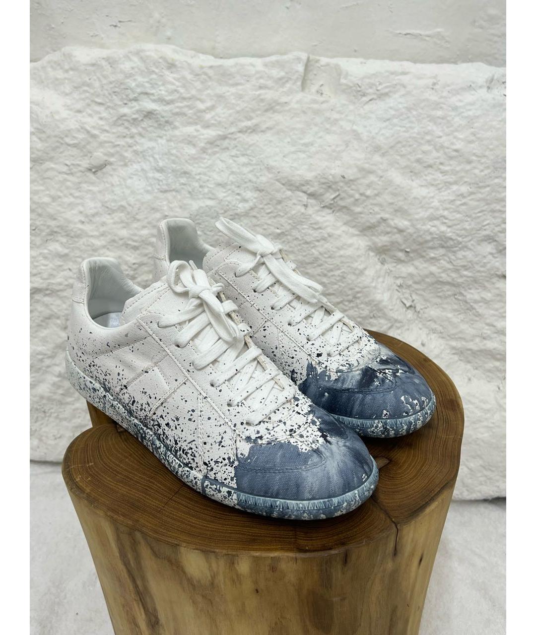 MAISON MARGIELA Белые низкие кроссовки / кеды, фото 2