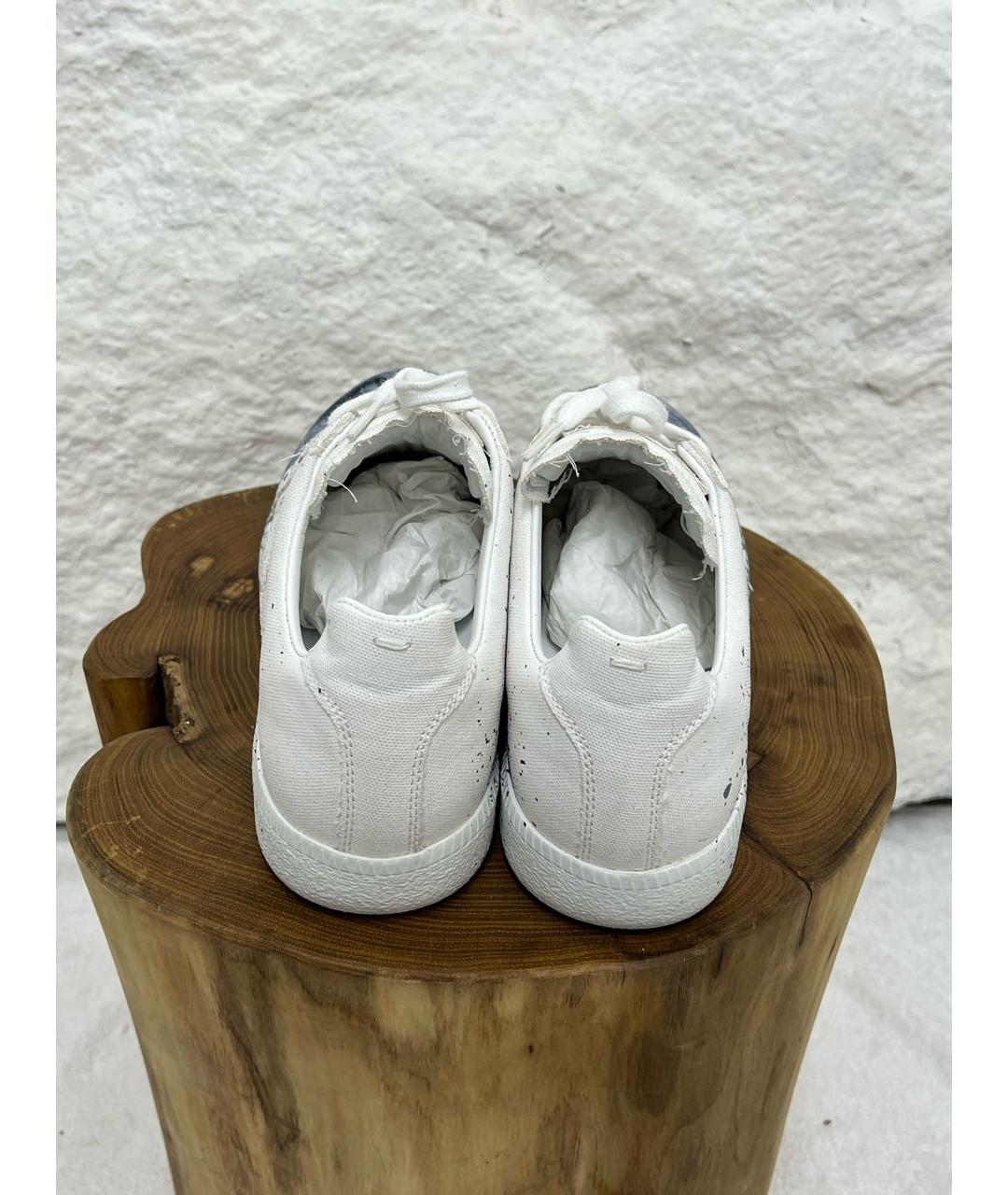 MAISON MARGIELA Белые низкие кроссовки / кеды, фото 4