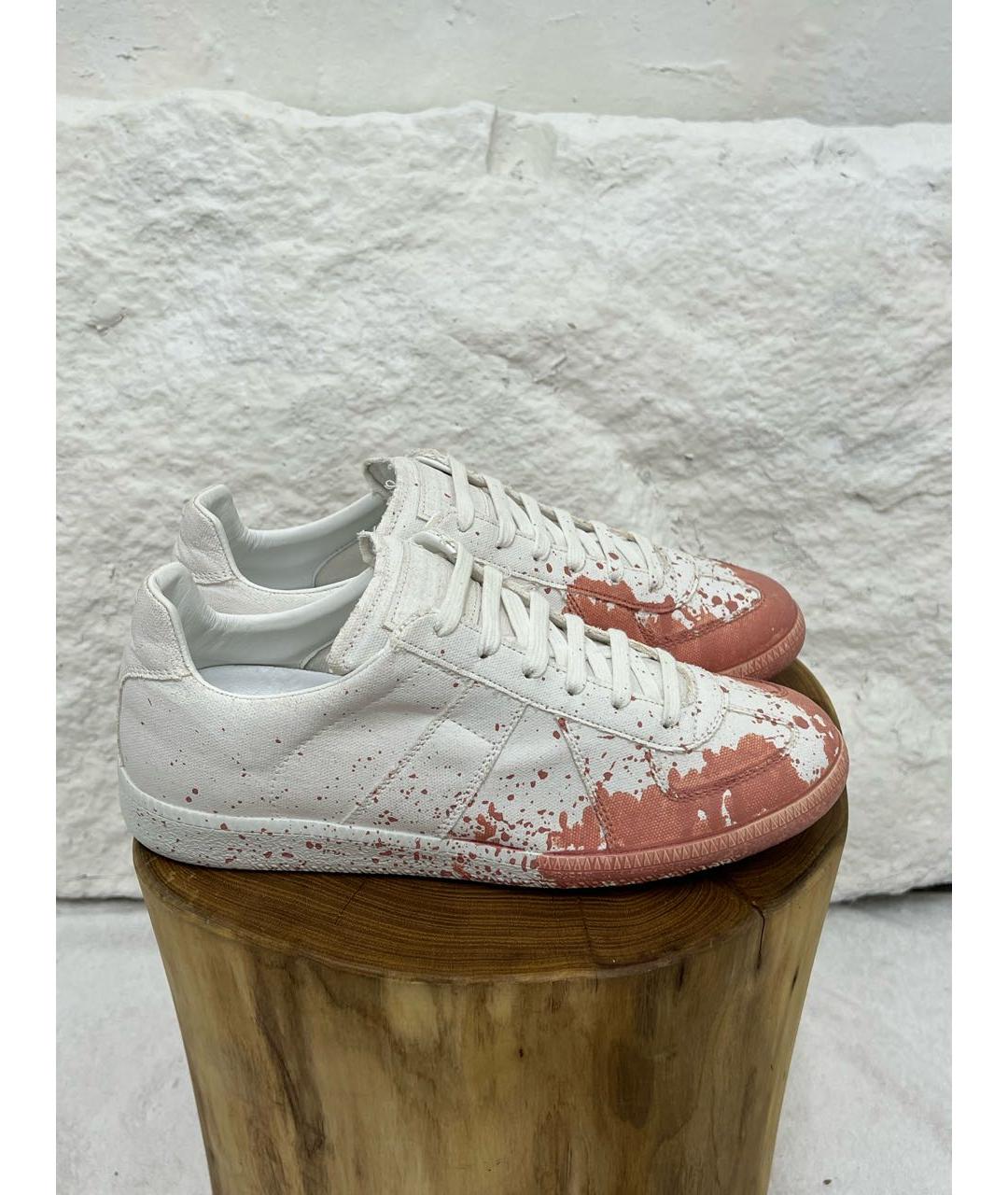 MAISON MARGIELA Белые низкие кроссовки / кеды, фото 7