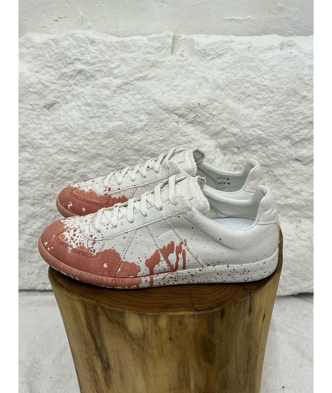 MAISON MARGIELA Белые низкие кроссовки / кеды, фото 3