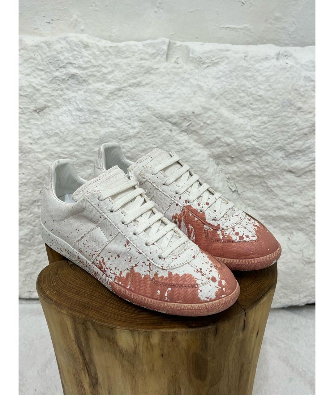 MAISON MARGIELA Белые низкие кроссовки / кеды, фото 2