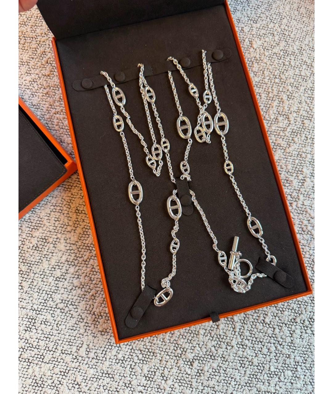 HERMES Серебряное с серебряным покрытием колье, фото 2