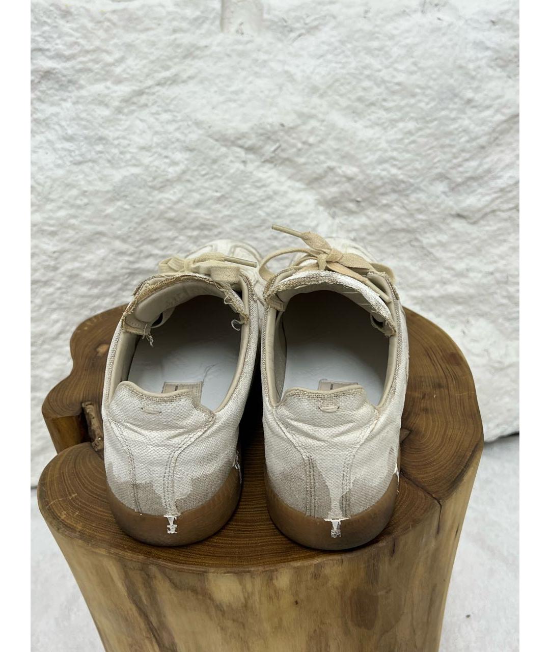 MAISON MARGIELA Белые кеды, фото 4