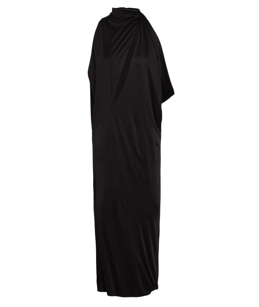 VERSACE Черное вискозное коктейльное платье, фото 1