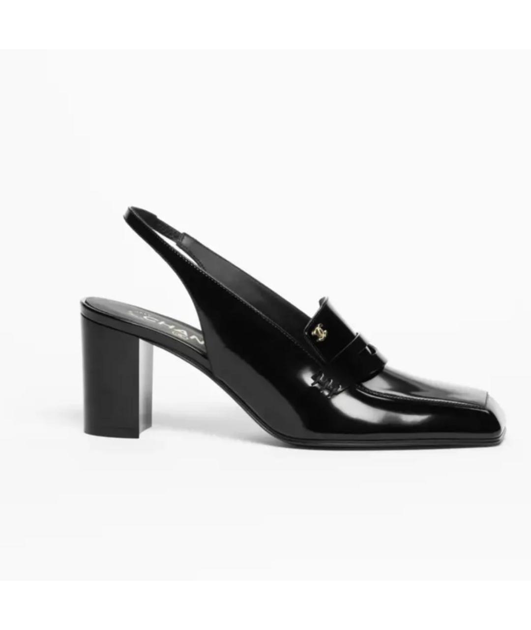 CHANEL Черные туфли из лакированной кожи, фото 7