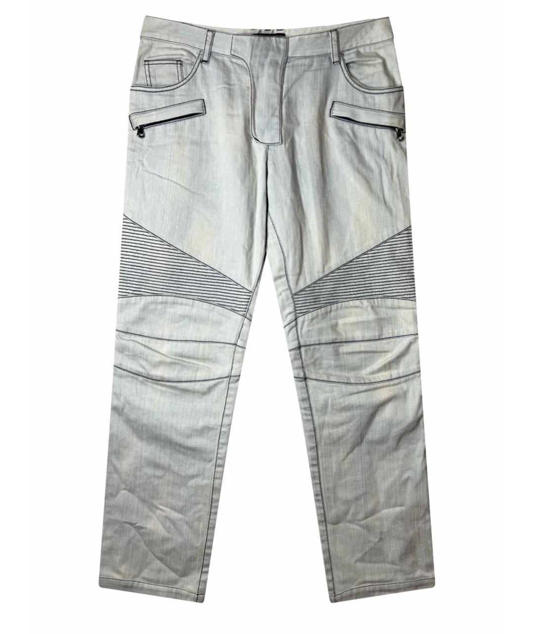 PIERRE BALMAIN Голубые хлопковые джинсы слим, фото 1
