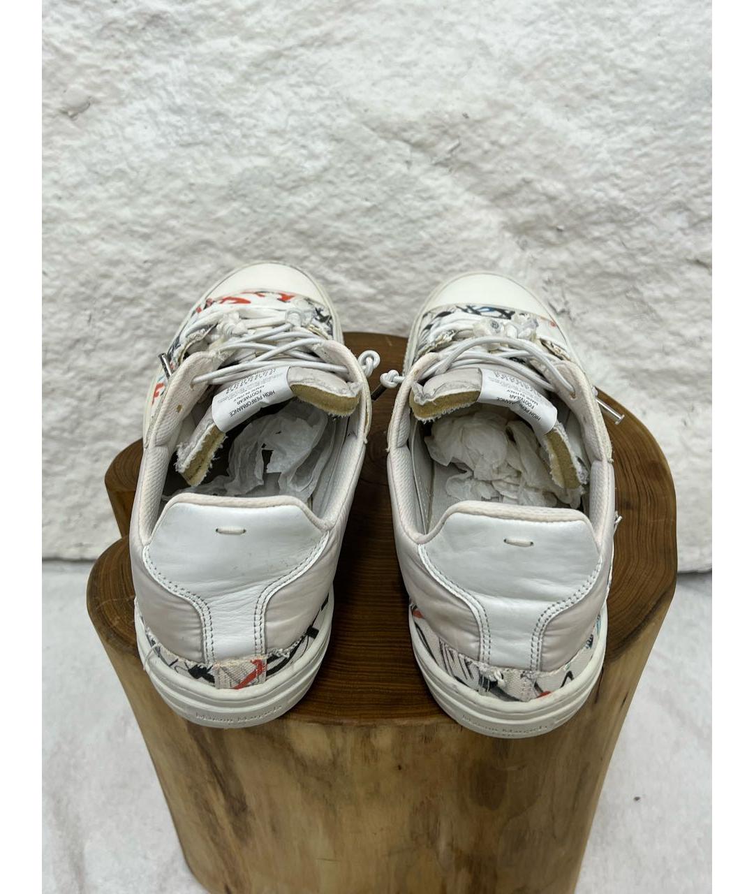 MAISON MARGIELA Белые низкие кроссовки / кеды, фото 4