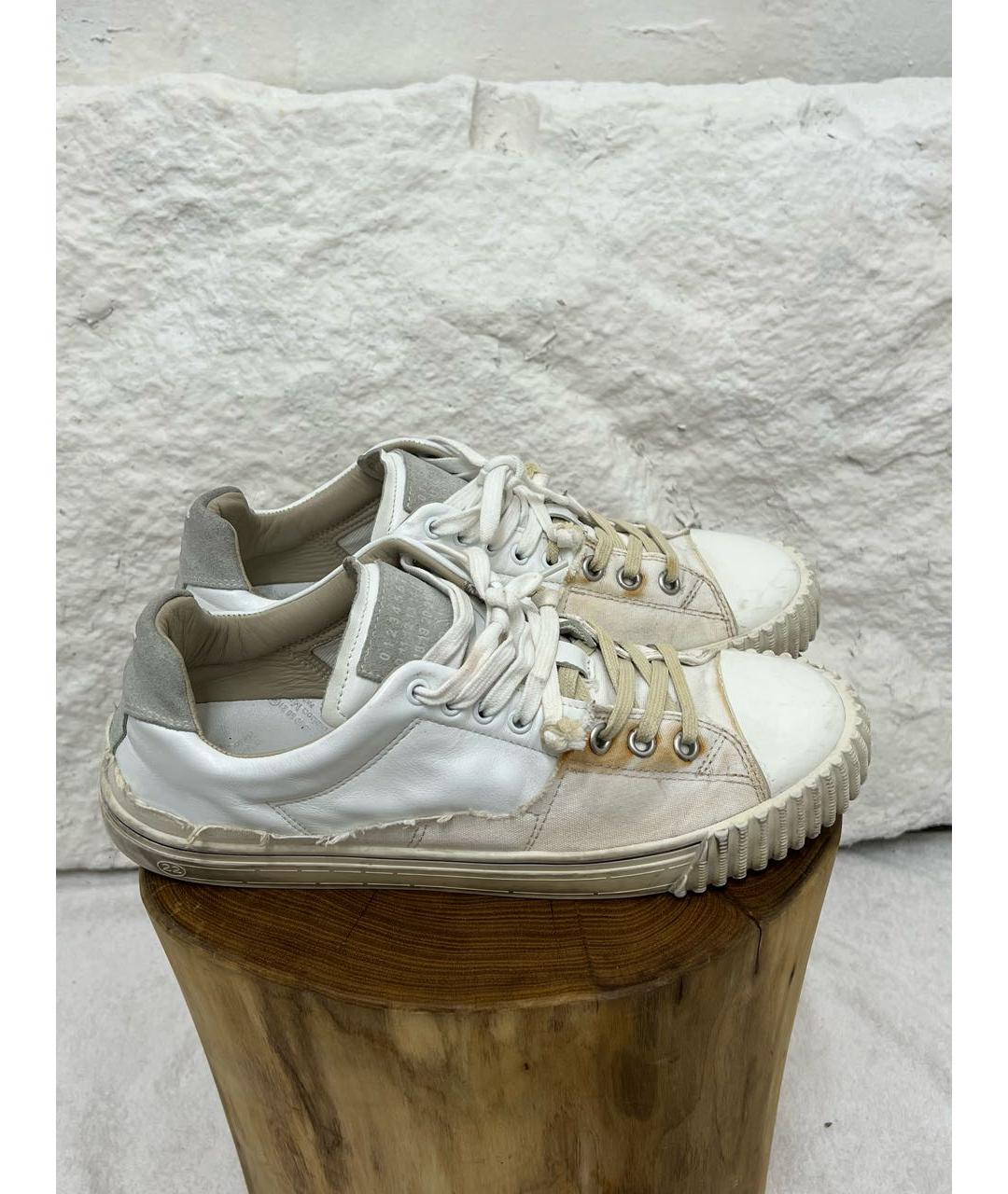 MAISON MARGIELA Белые низкие кроссовки / кеды, фото 5