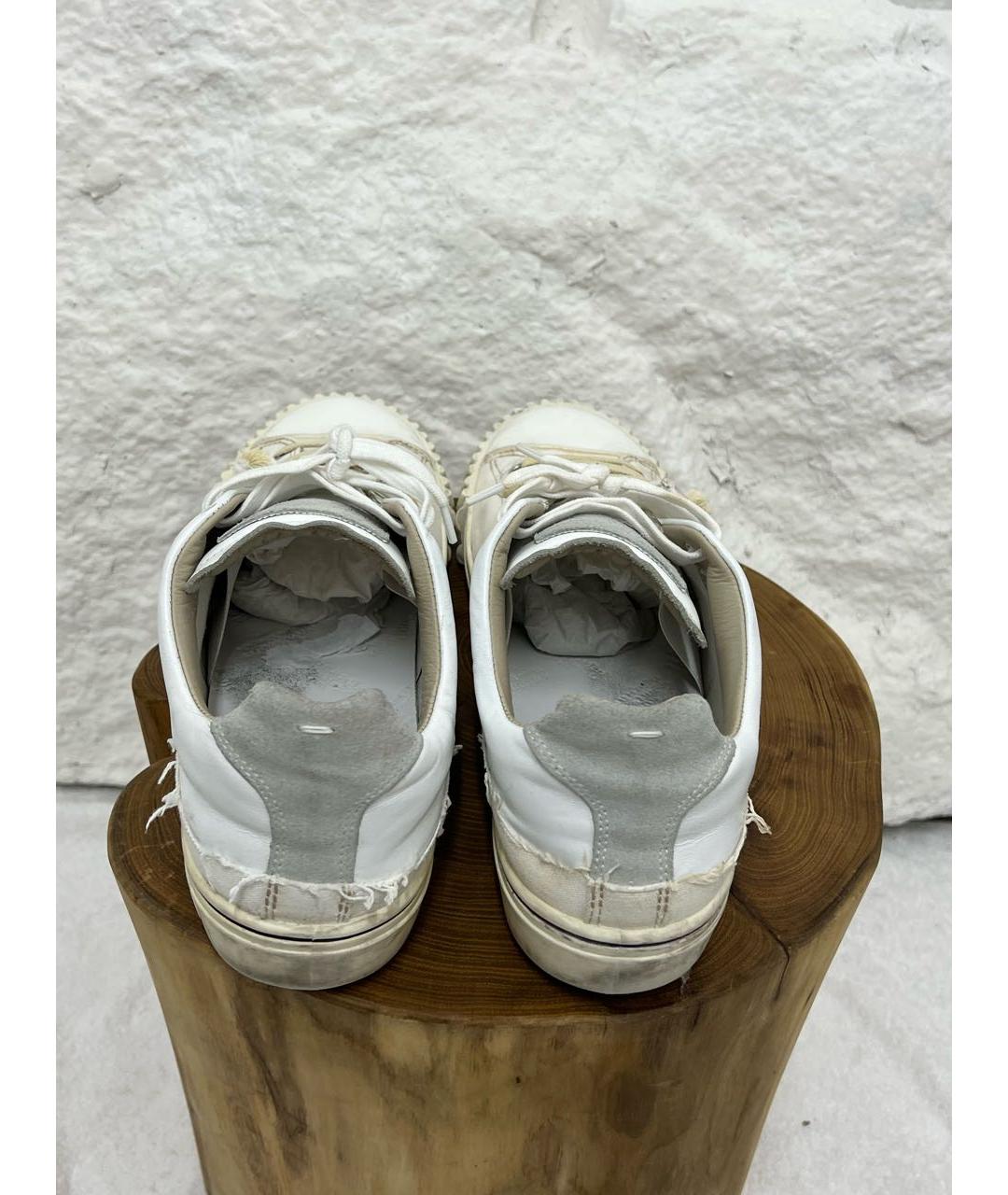 MAISON MARGIELA Белые низкие кроссовки / кеды, фото 4