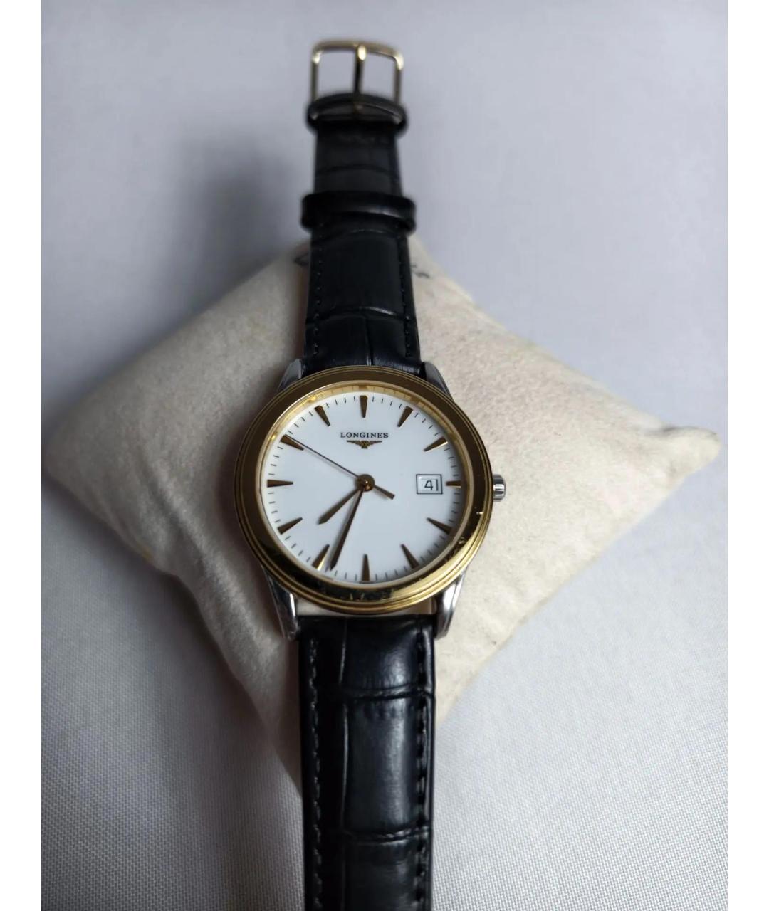 LONGINES Золотые стальные часы, фото 2