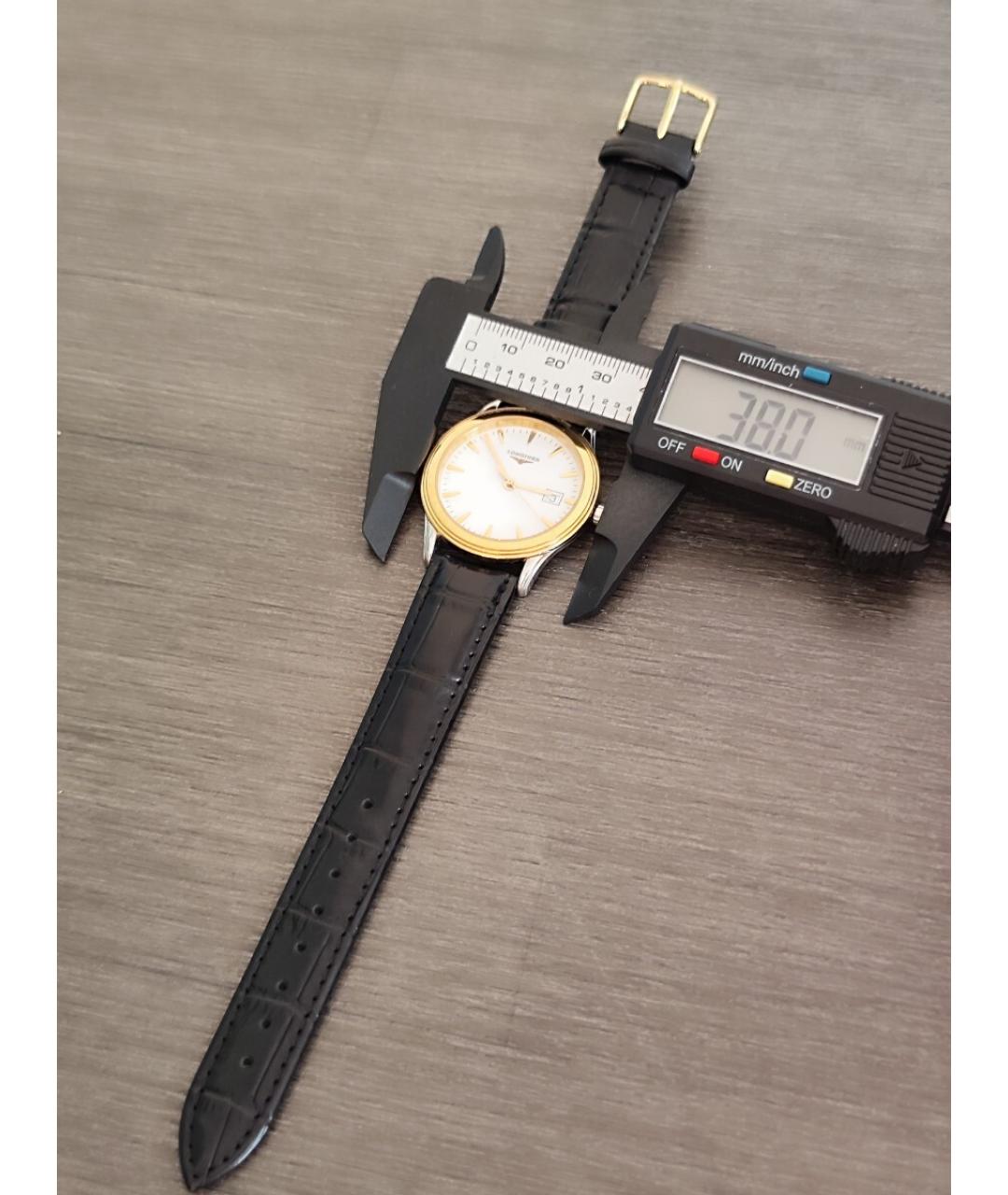 LONGINES Золотые стальные часы, фото 5