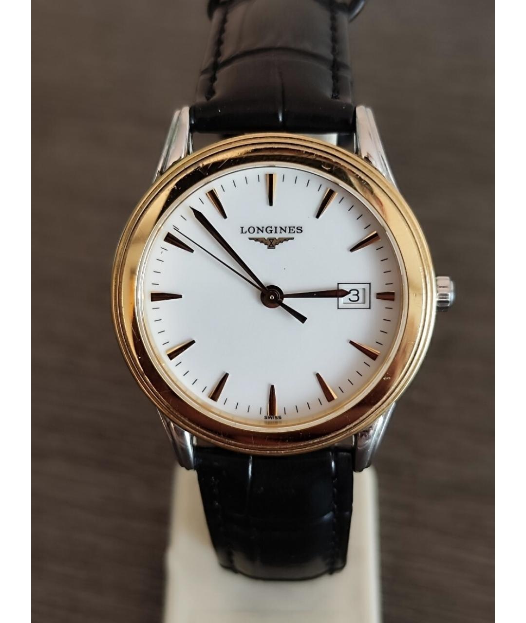 LONGINES Золотые стальные часы, фото 8