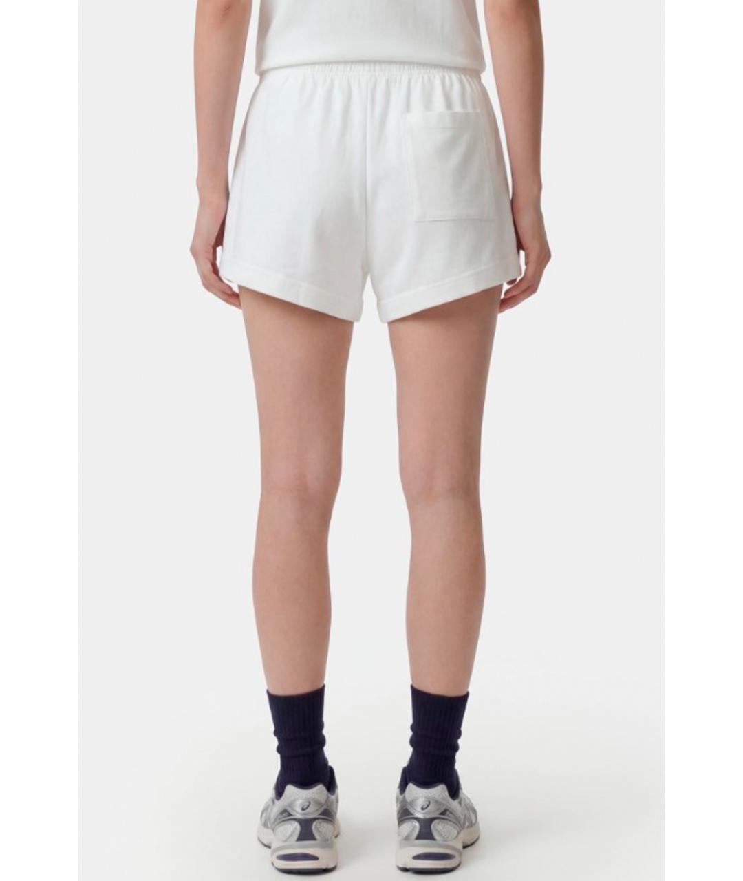 SPORTY AND RICH Белые хлопковые шорты, фото 3