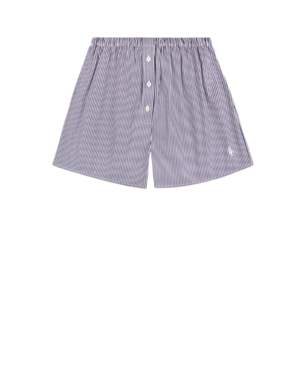 SPORTY AND RICH Синие хлопковые шорты, фото 4
