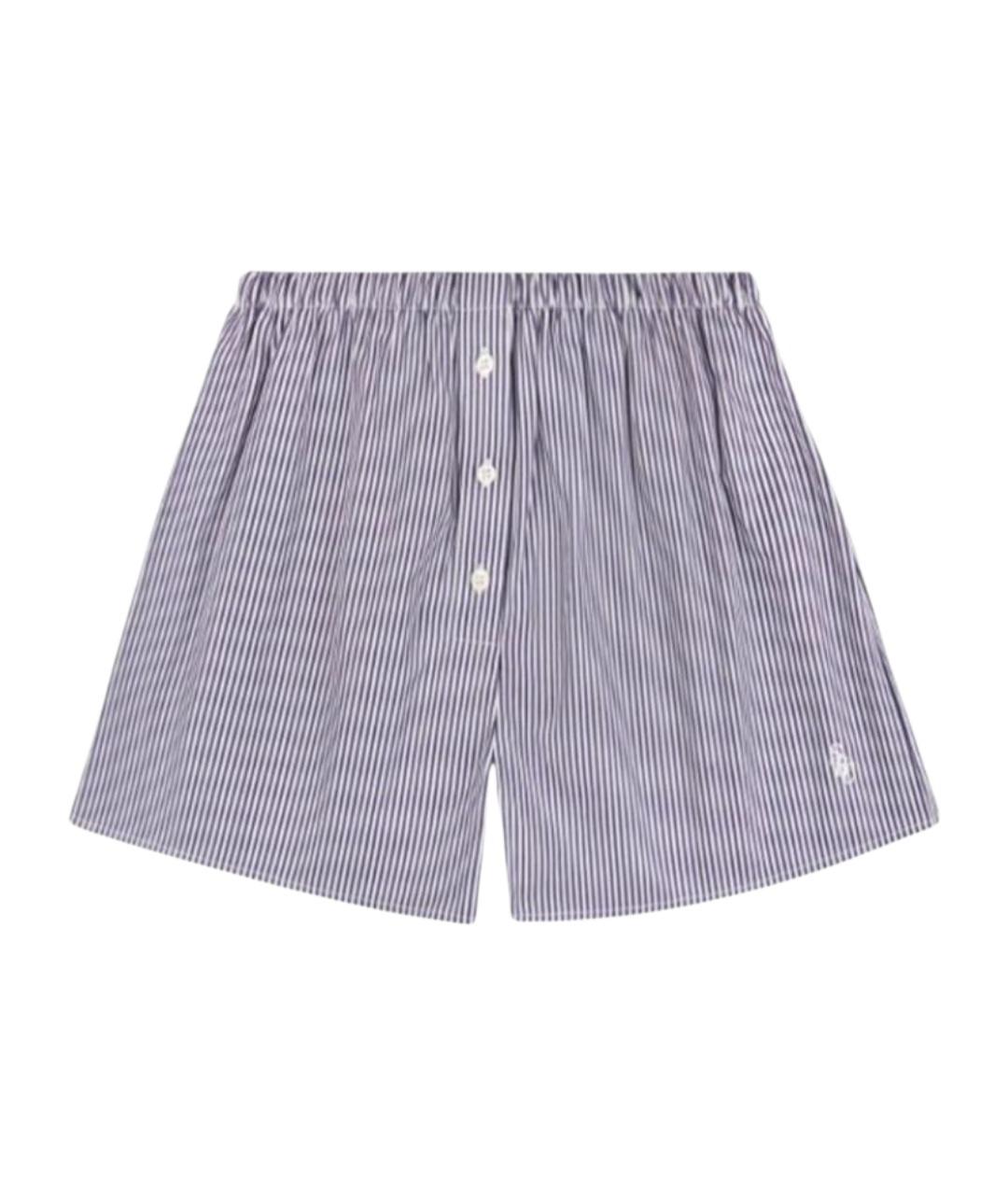 SPORTY AND RICH Синие хлопковые шорты, фото 1