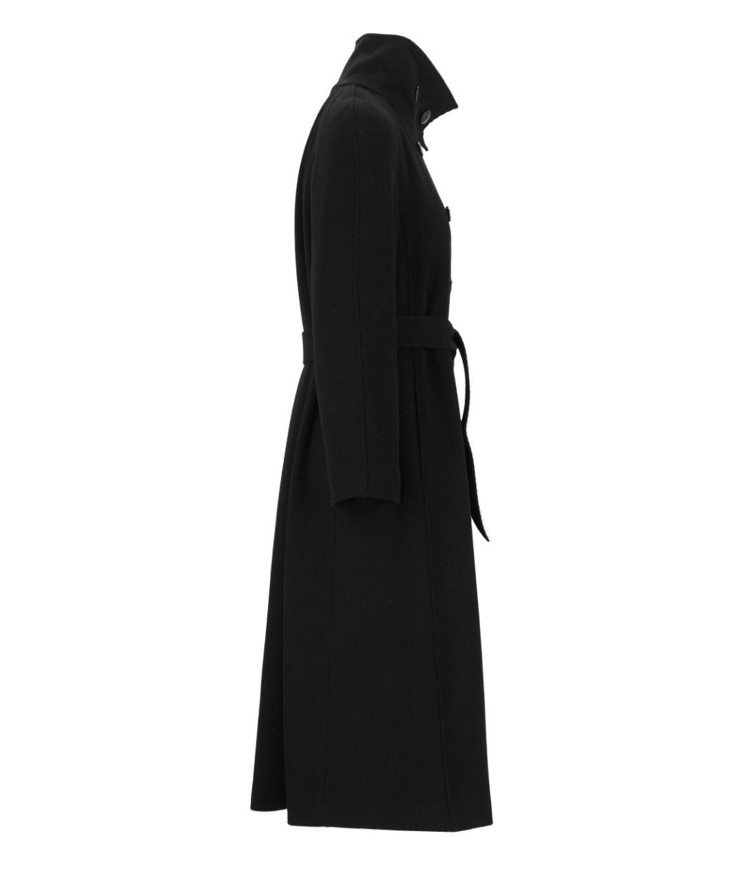 EMPORIO ARMANI Черное полиэстеровое пальто, фото 3