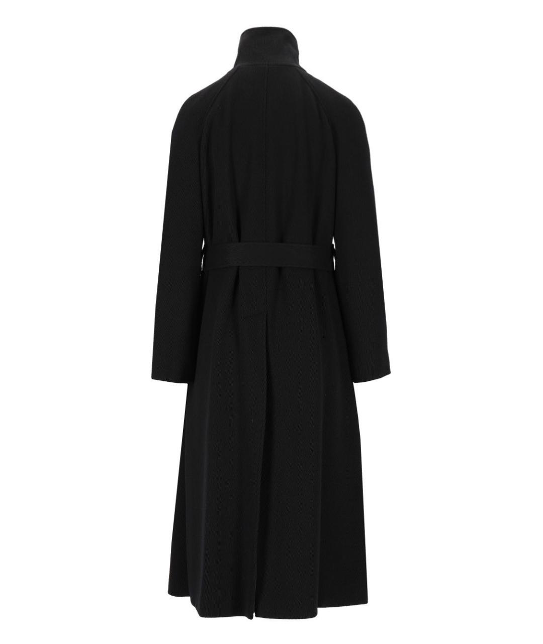 EMPORIO ARMANI Черное полиэстеровое пальто, фото 2