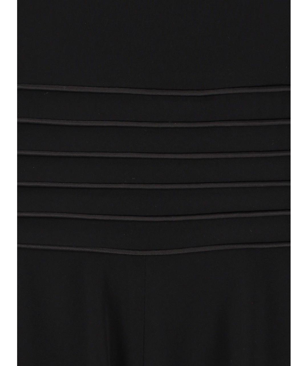 EMPORIO ARMANI Черное полиэстеровое повседневное платье, фото 4