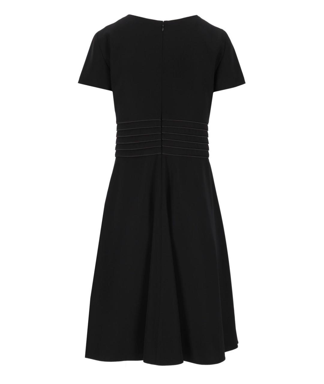 EMPORIO ARMANI Черное полиэстеровое повседневное платье, фото 2