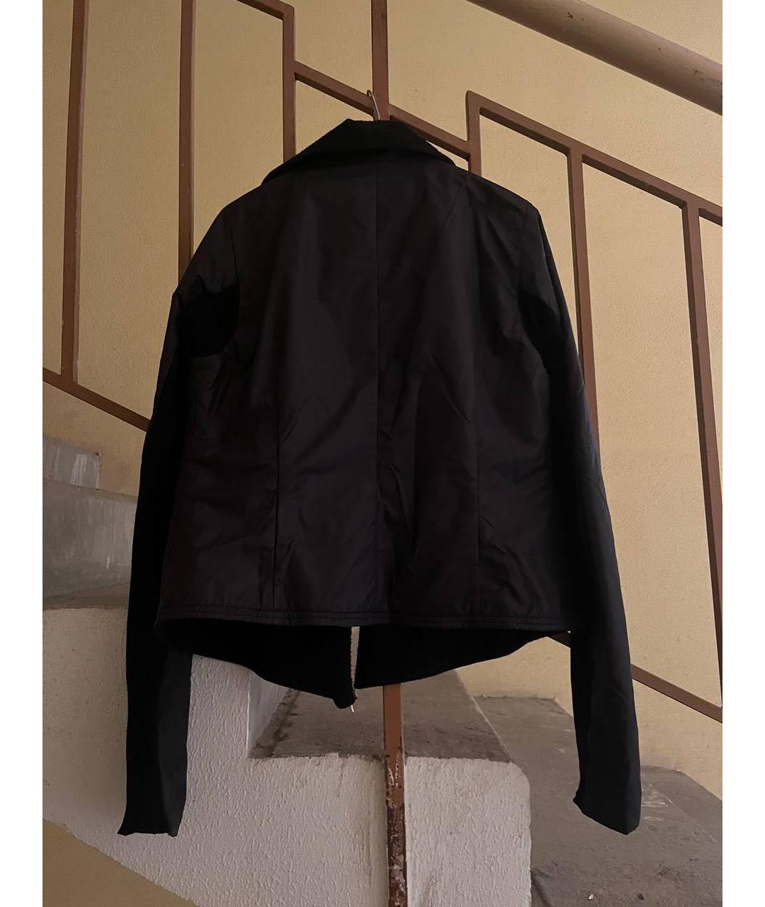RICK OWENS Черная нейлоновая куртка, фото 2