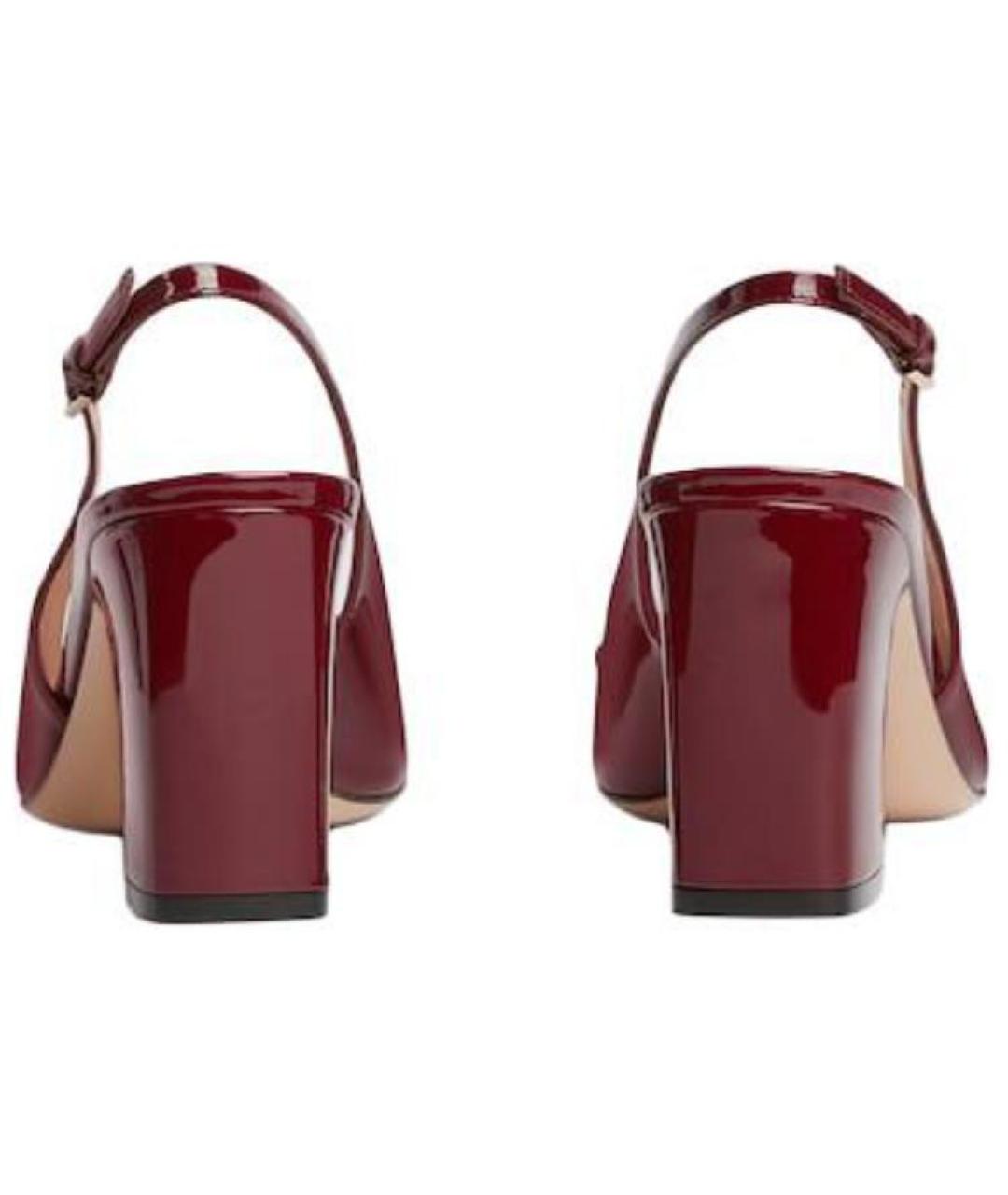 GUCCI Красные кожаные туфли, фото 5