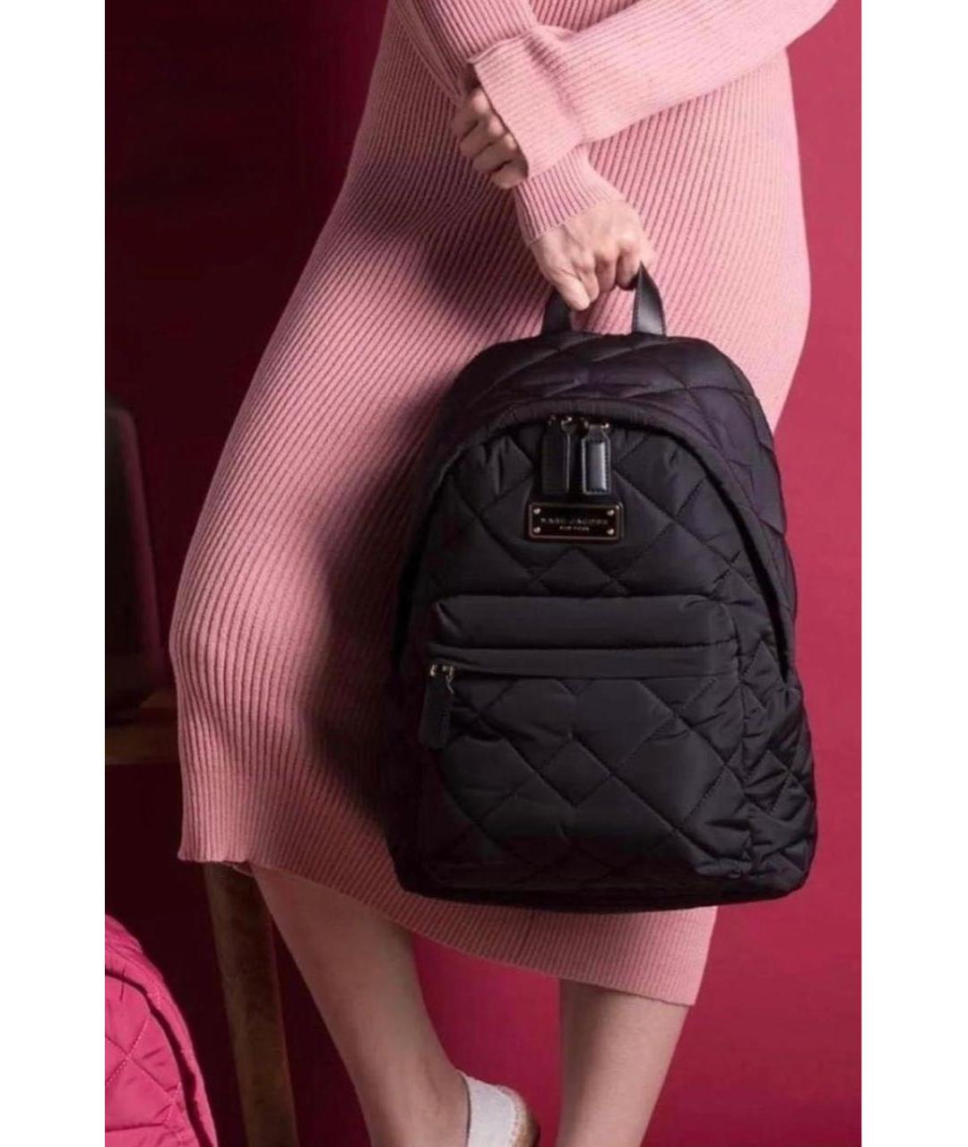 MARC JACOBS Черный нейлоновый рюкзак, фото 8
