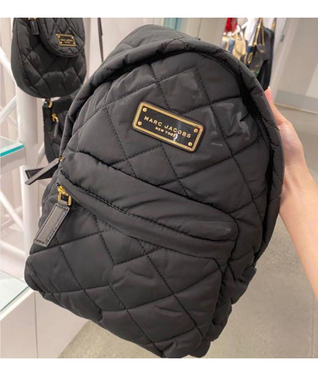 MARC JACOBS Черный нейлоновый рюкзак, фото 5