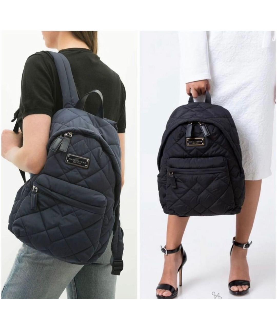 MARC JACOBS Черный нейлоновый рюкзак, фото 7