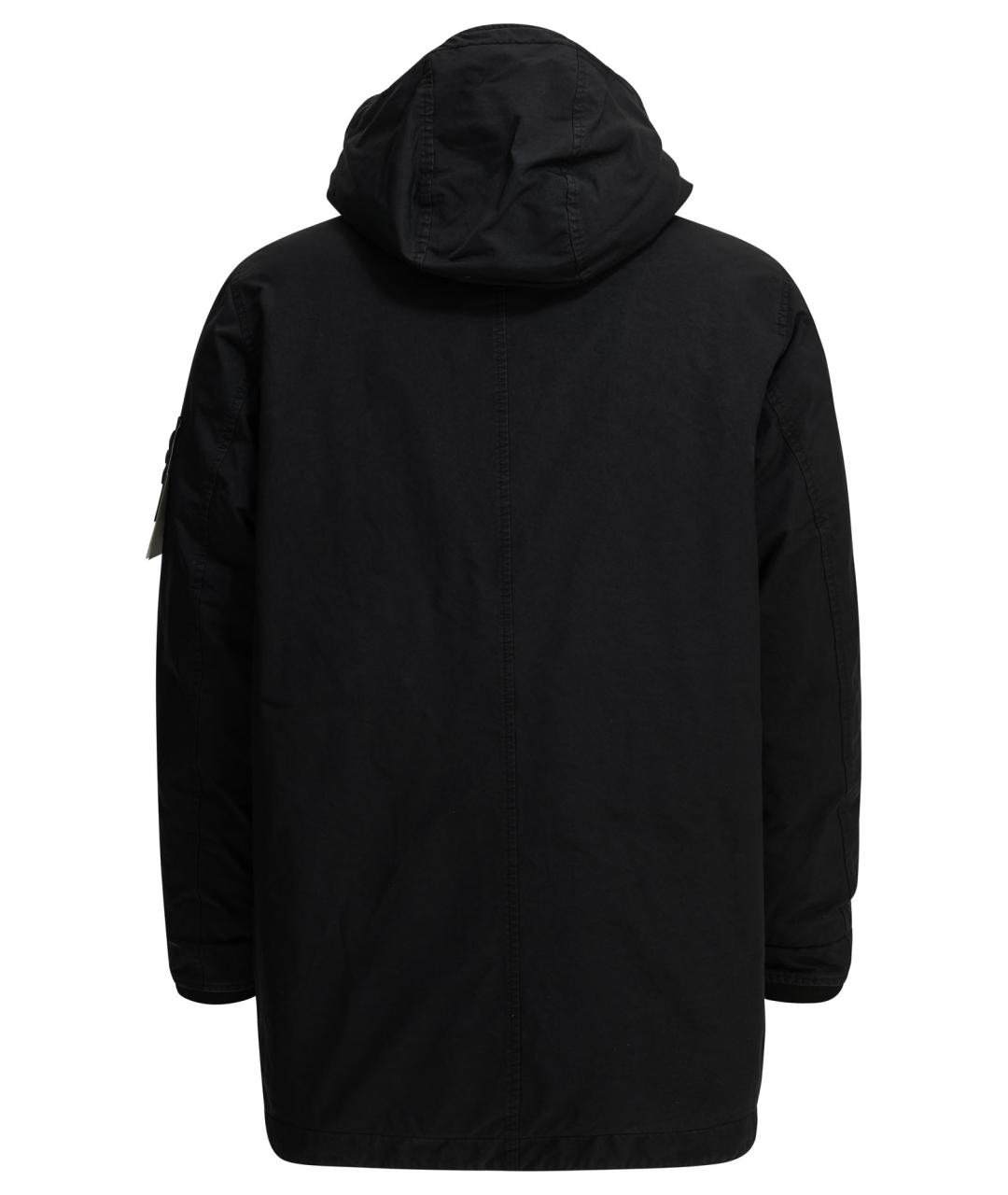 STONE ISLAND Темно-синяя полиэстеровая парка, фото 2