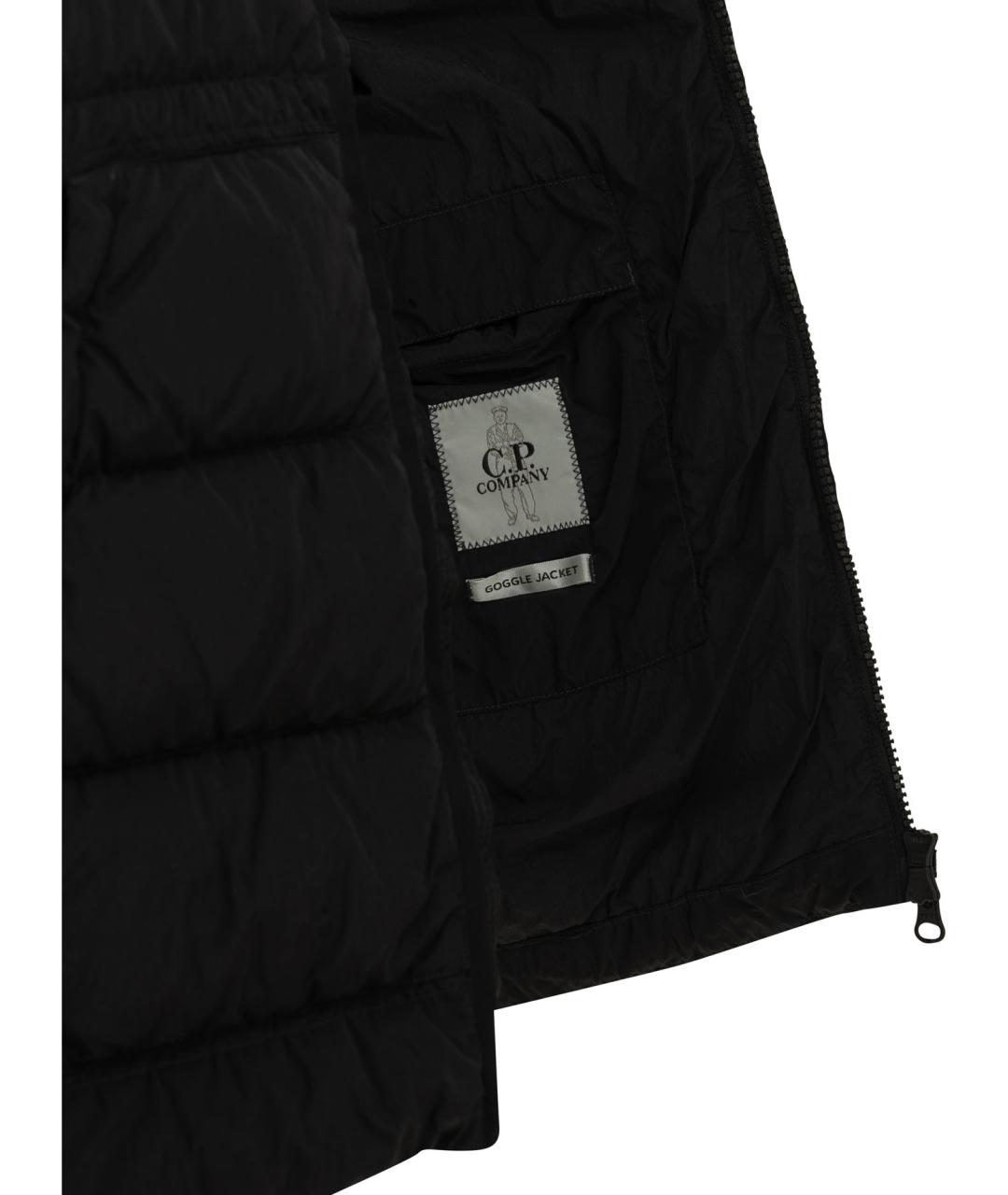 CP COMPANY Черный полиамидовый пуховик, фото 4