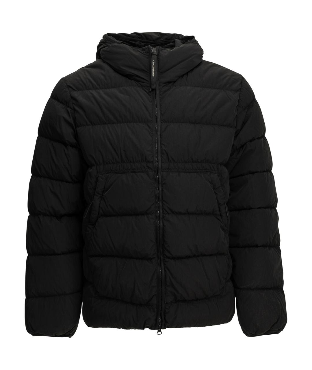 CP COMPANY Черный полиамидовый пуховик, фото 1