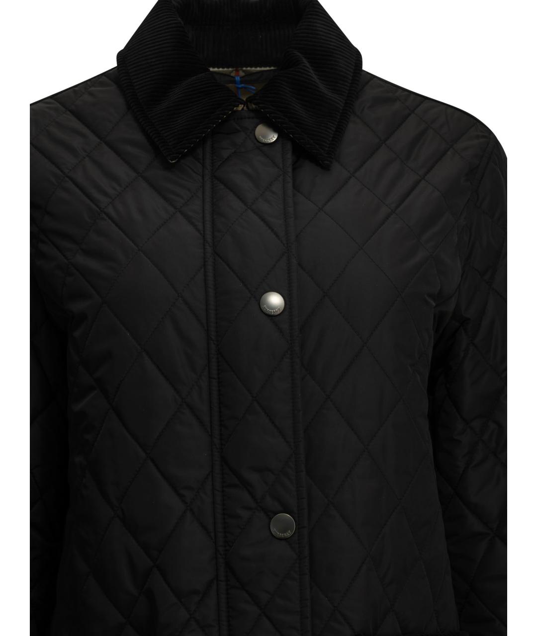 BURBERRY Черная полиамидовая куртка, фото 3