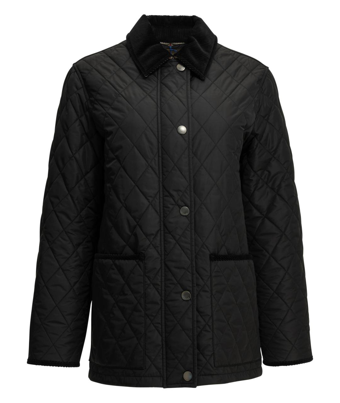 BURBERRY Черная полиамидовая куртка, фото 1